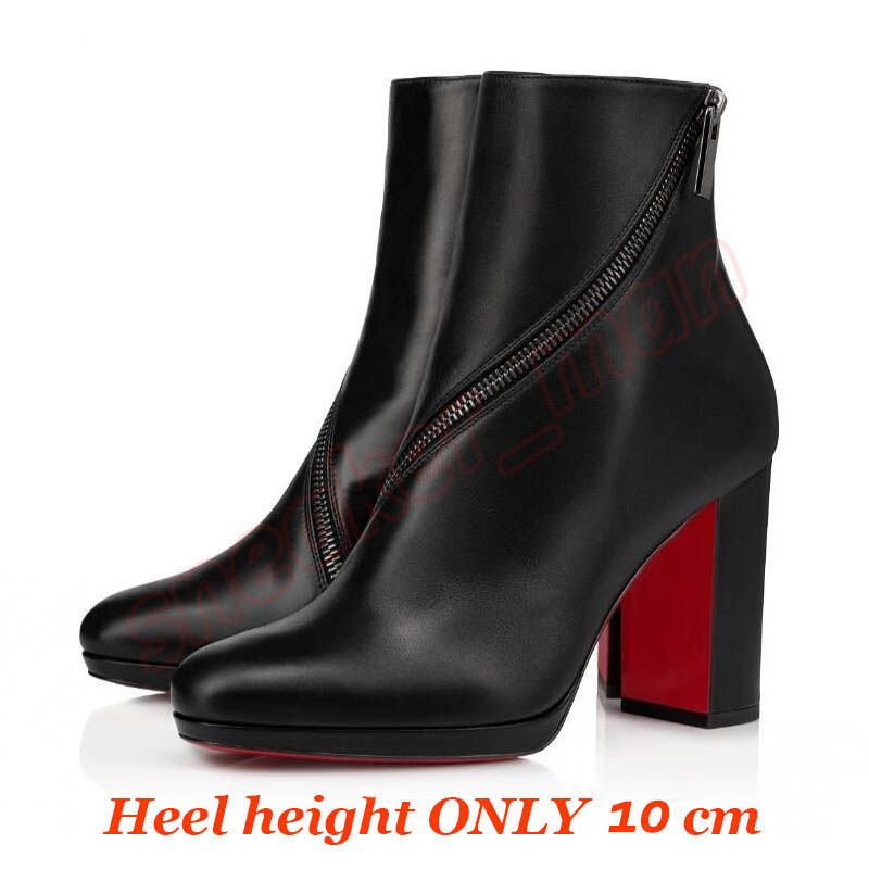 2024 Luxury Red Bottoms Shoes Heels Boots Designer Womens Over The