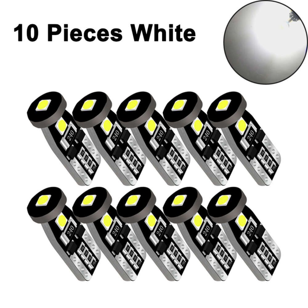 10 PCS White-T10