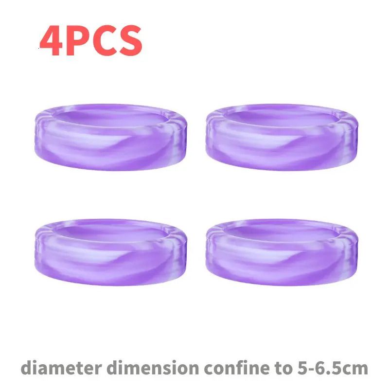 4 pièces violet coloré