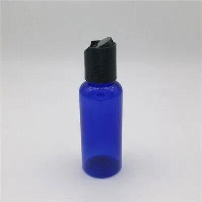 50ml plastic blue bottle black