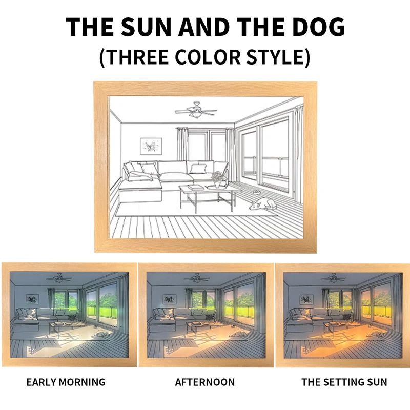 the Sun And the Dog-18x24cm-Three Colo