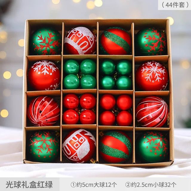 44pc Red Green-As Shown Picture