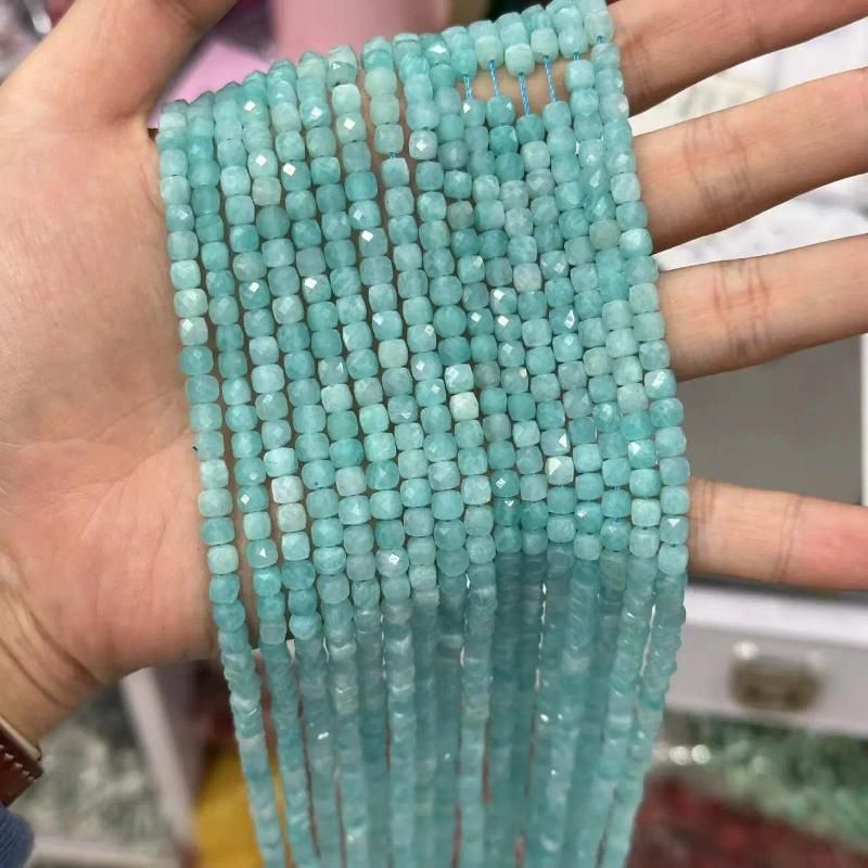 4mm-1 strand A amazonite