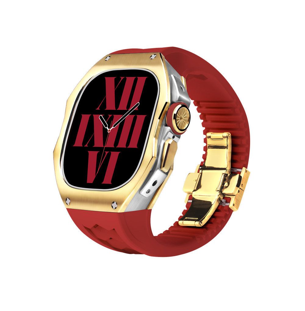 Gold/Silver Case+Red Band