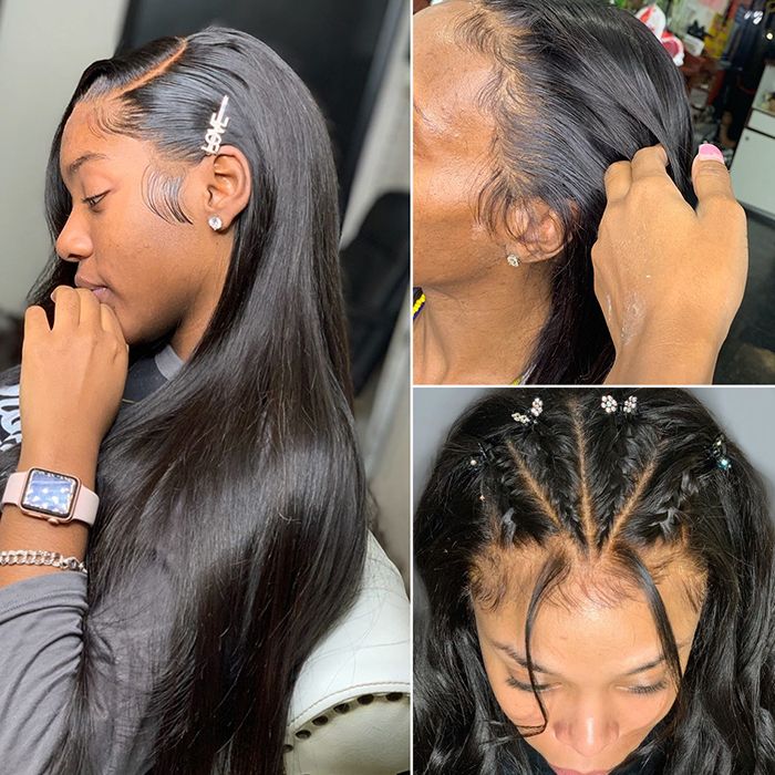 Pre-Plucked Natural Hairline Lace Front Wig Factory Price Brazilian
