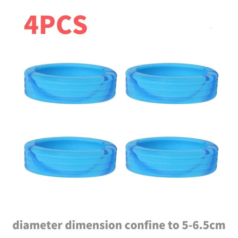 4 pièces bleu coloré