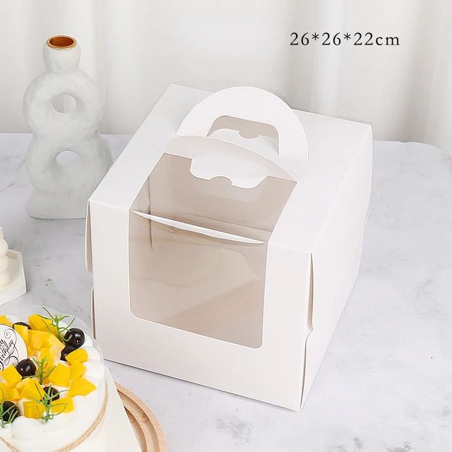 Big 8 Inch Cake Box-with Base Tray-20