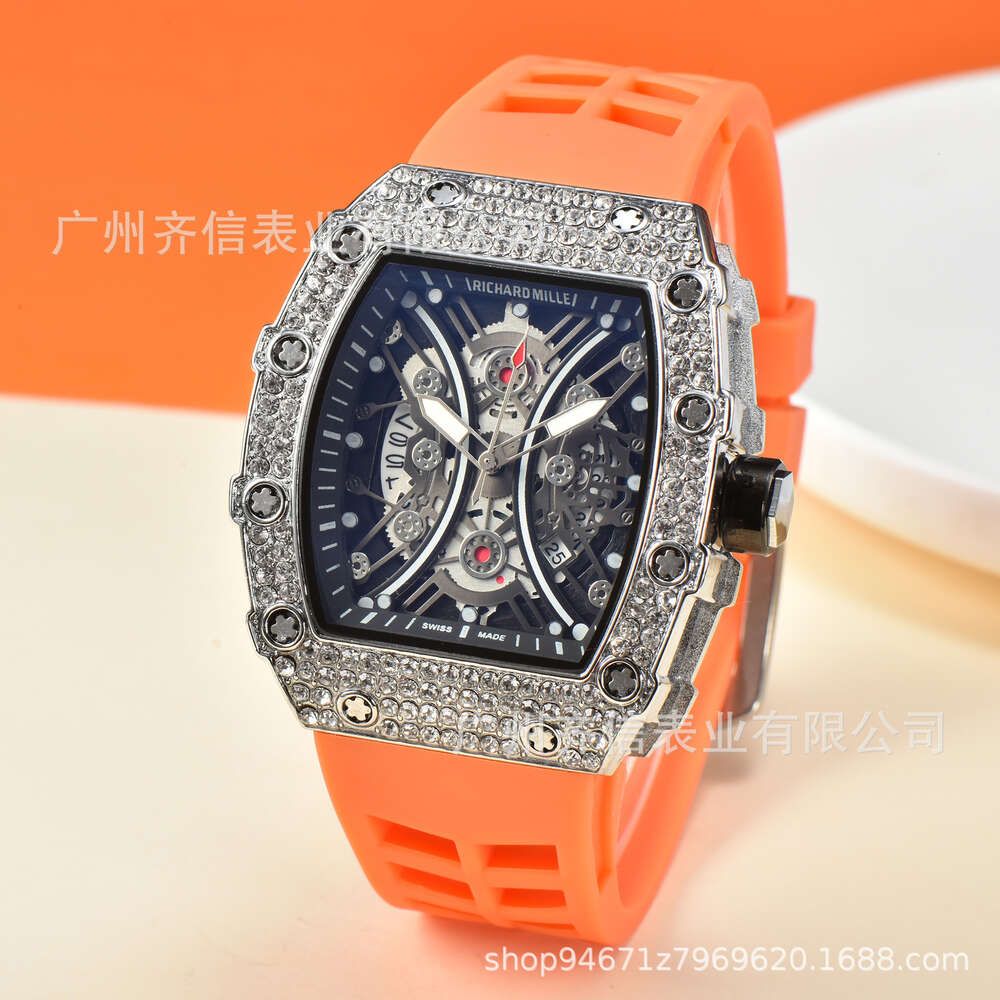 Silver orange strap