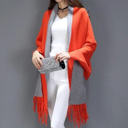 Orange avec gris-one taille