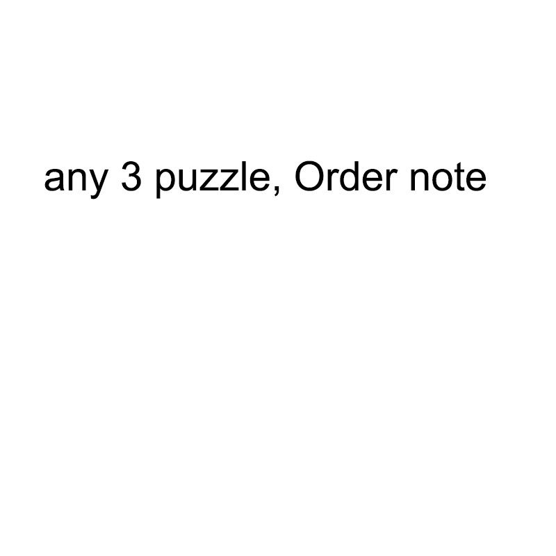 n'importe quel 3 puzzles, note de commande