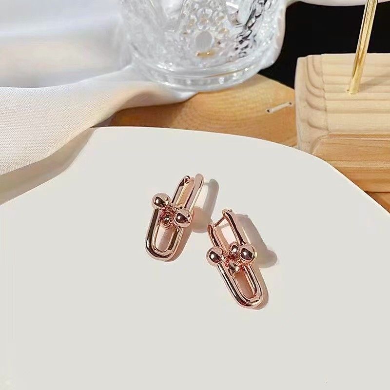 14 Rose Gold Diamond Free Earrings