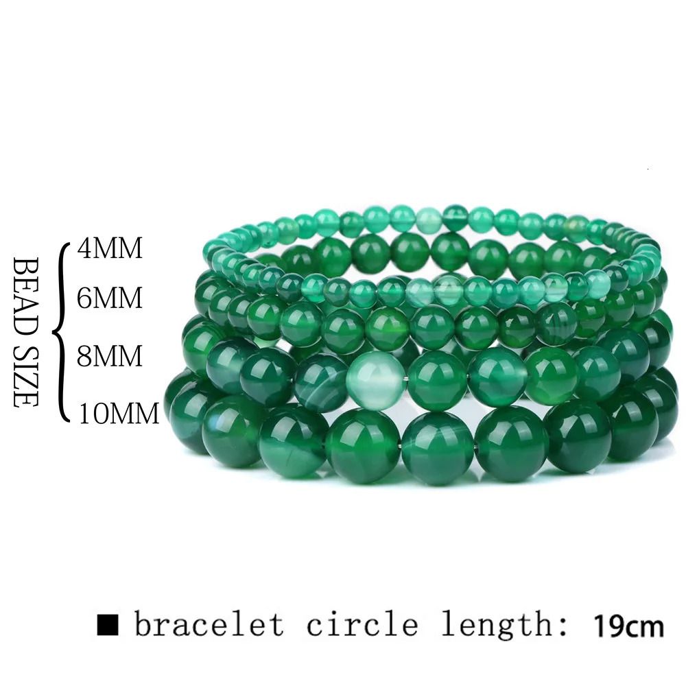 Green Agate-6mm 1 st