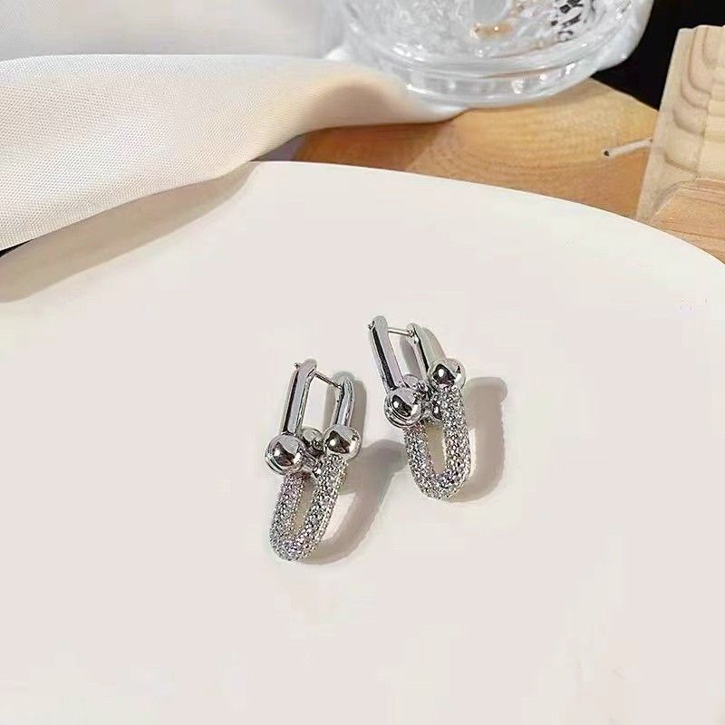 18 Silver Diamond Earrings