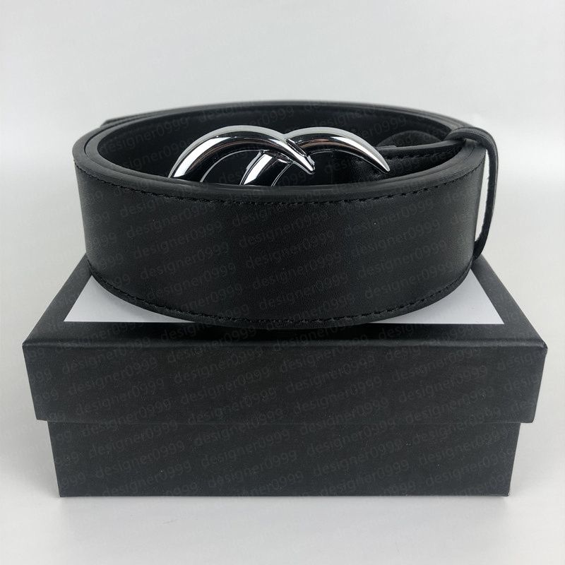 3.8cm Black + Silver Buckle