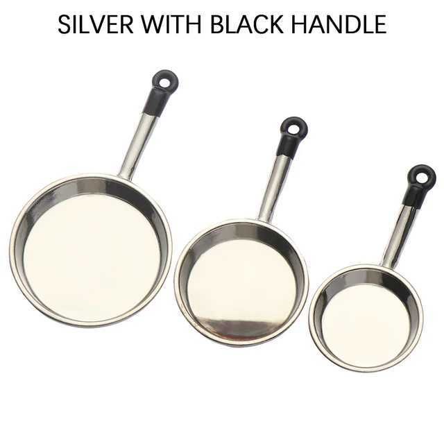 3pcs-silver preto