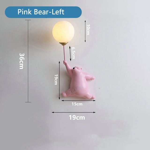 Pink Bear Left-3 Color Temperature