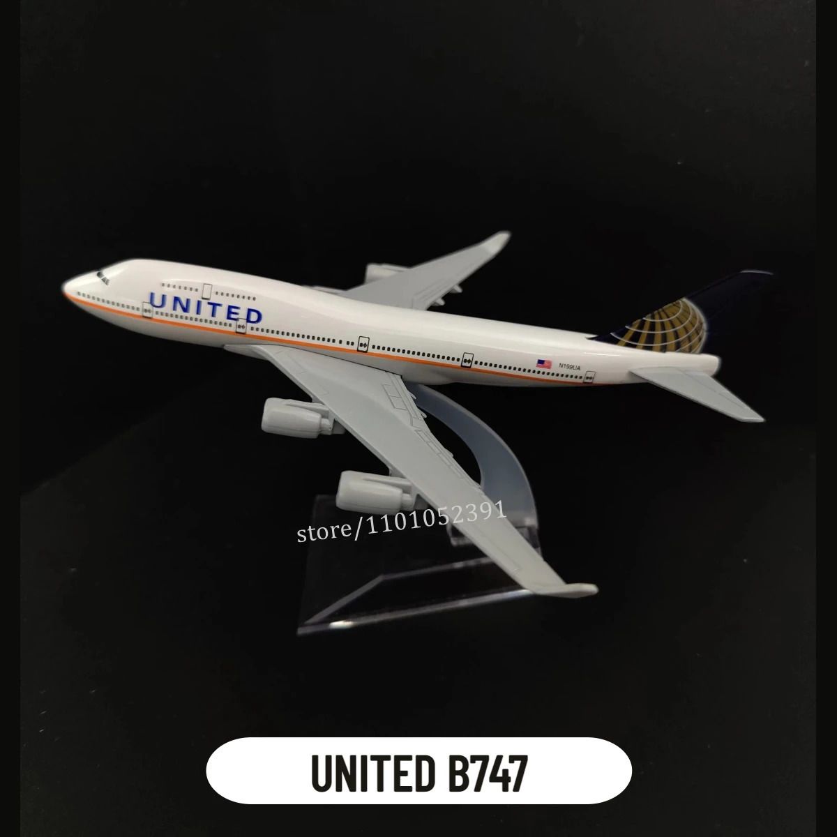 103. United B747