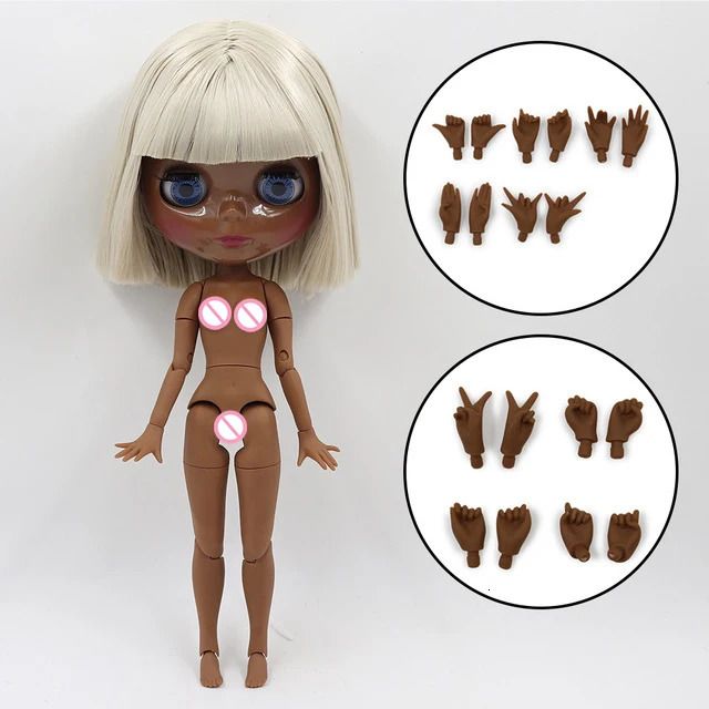 8003super Black Skin-30cm Height Doll