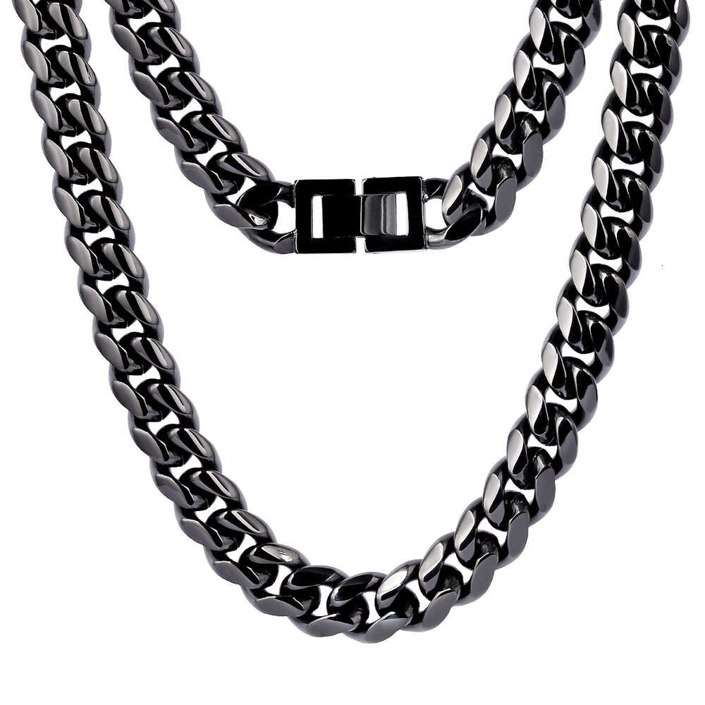 Collier en or noir-20inches