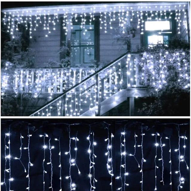 White Lights-EU Plug-8x0.6m 240LEDS-8