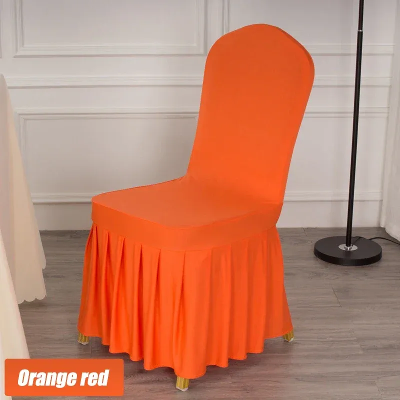 4 Pièces Housses de siège Orange rouge