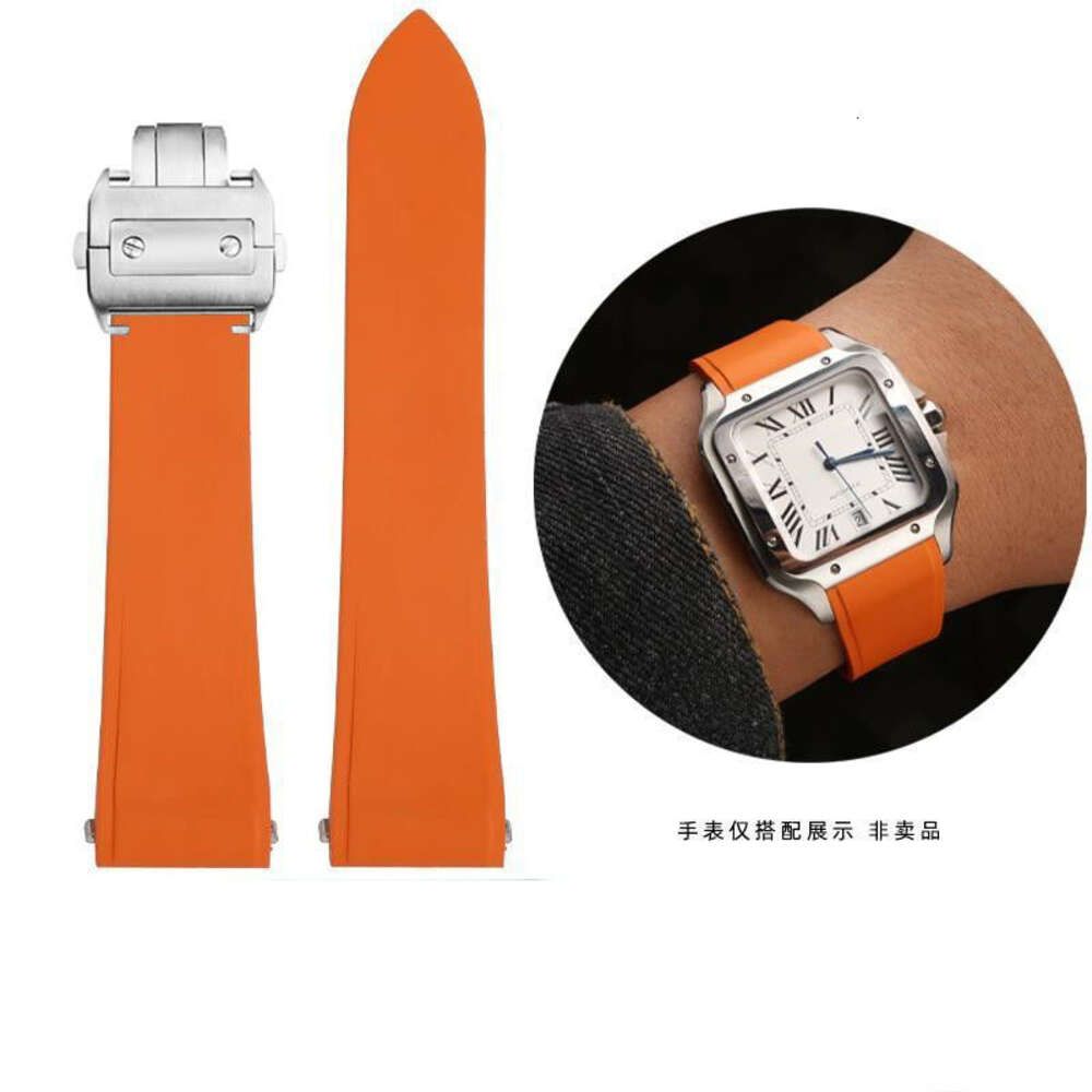 Orange steel folding buckle 02