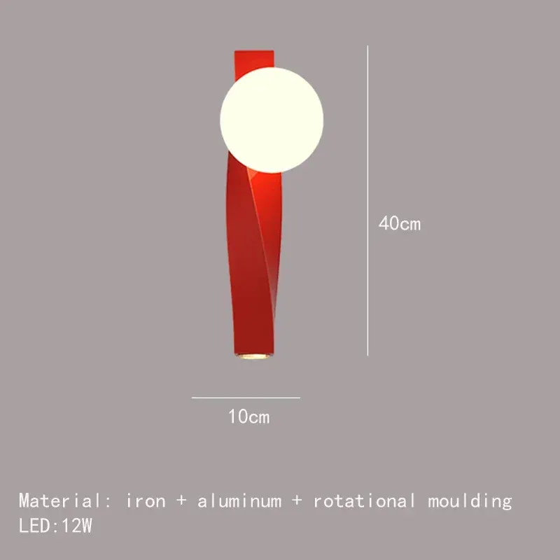 3 kolory litht 40 cm-czerwony