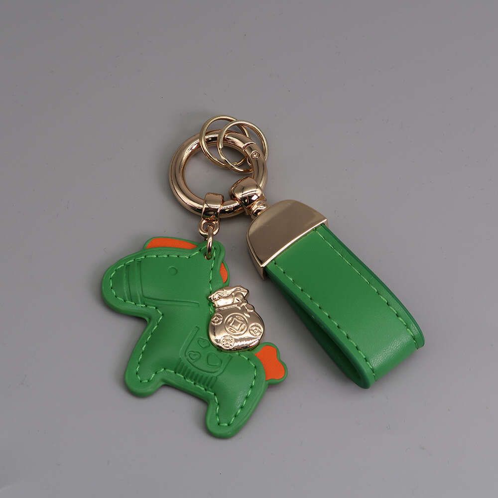 Groen+sleutelhanger+goud