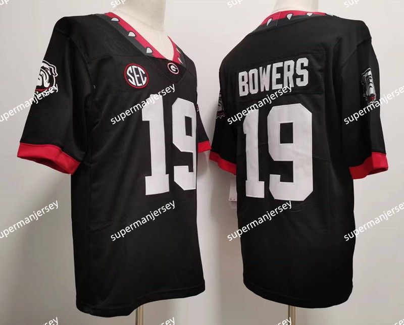 19 Brock Bowers Black Jersey