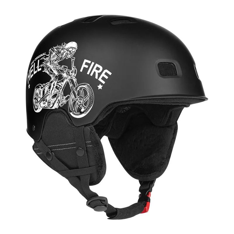 Black with Motorbike-M(55-58cm)