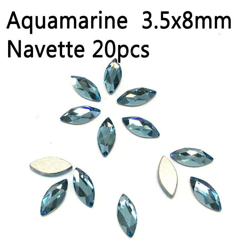 Aquamarine 3,5x8 mm