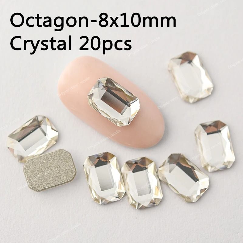 Clear 8x10mm-20pcs