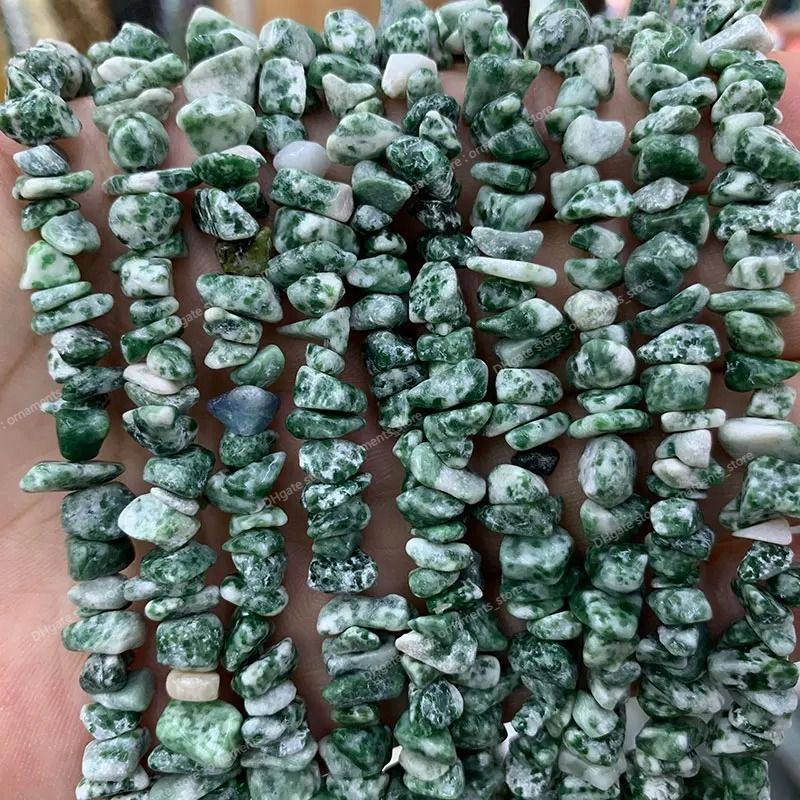 Green Point Jade 5-8 mm 15 cali