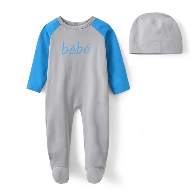 gray footie set