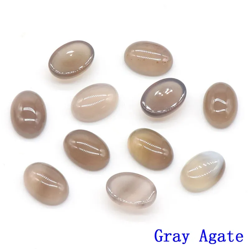 Grey Agat 8x10 mm