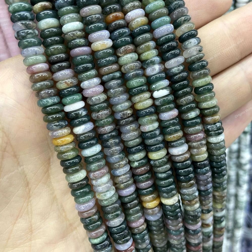 India agate 2X6mm 75pcs