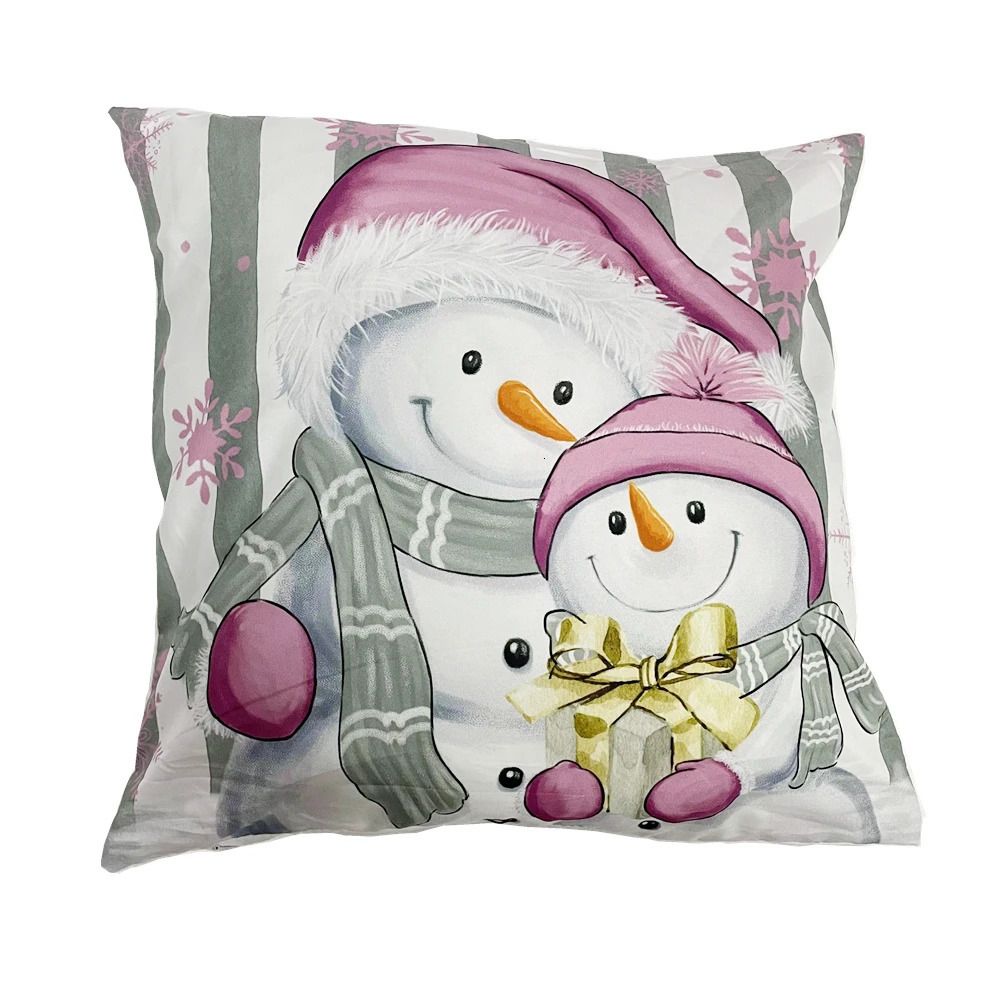 Bonhomme de neige02-45x45cm Polyester