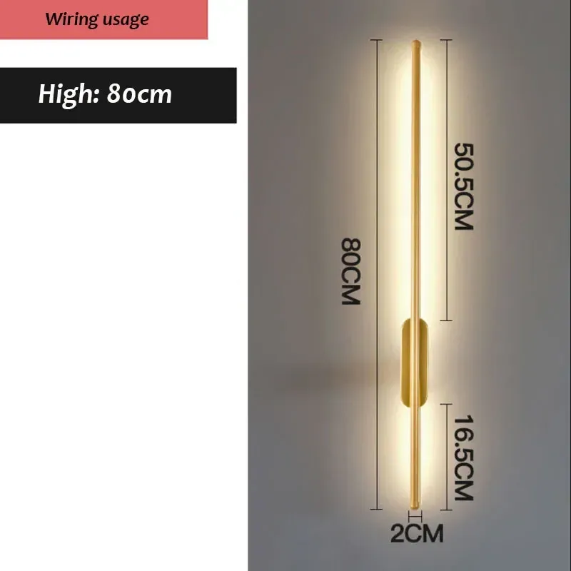 Warm White High 80cm--Gold