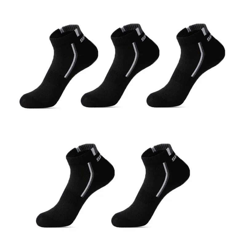 5 Pairs Black