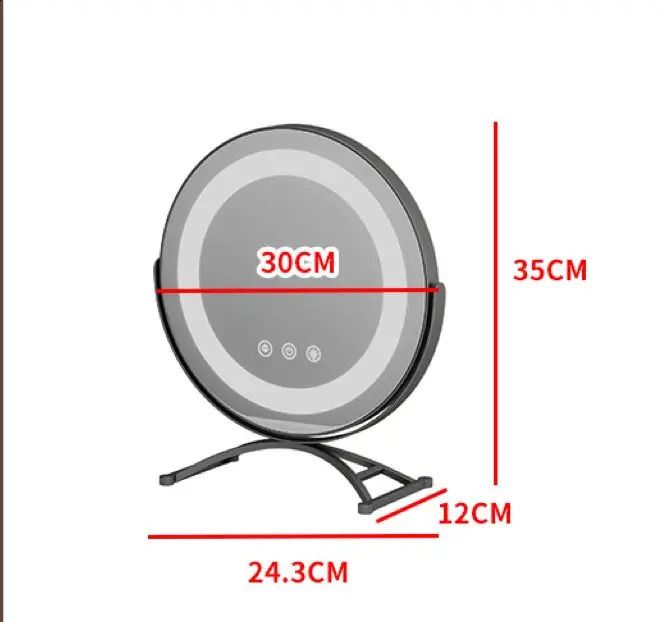 Średnica 30 cm (czarny)