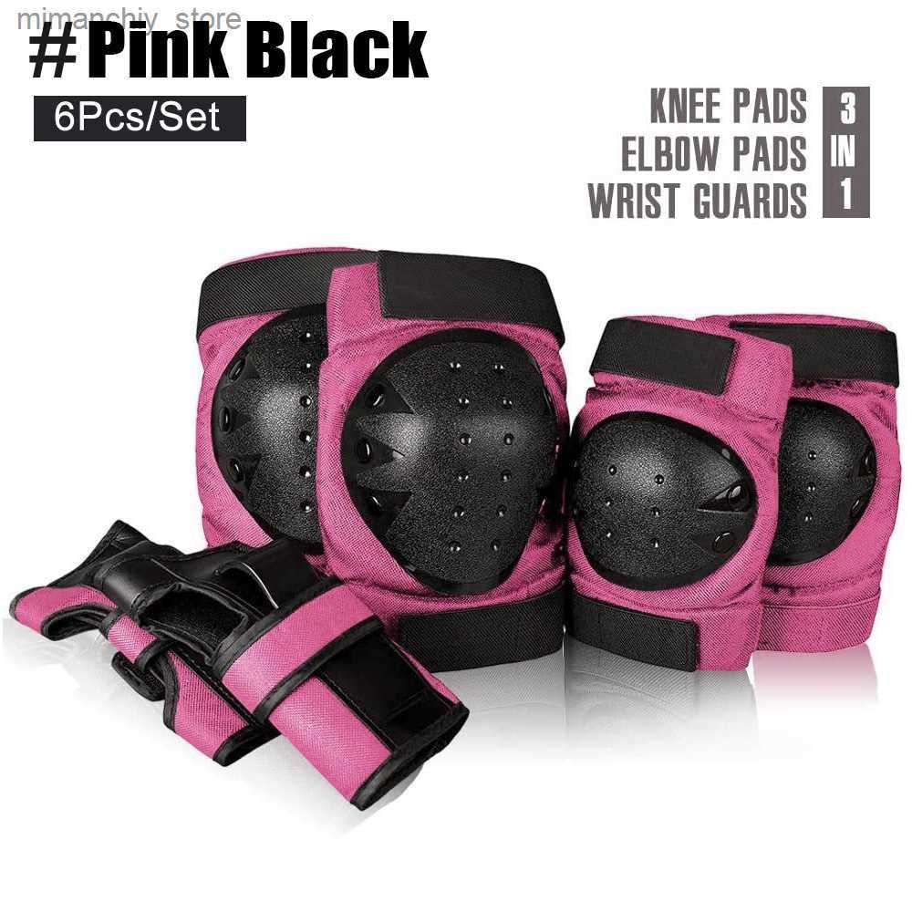 Pink Black-6pcs-s for Weight 12-30kg