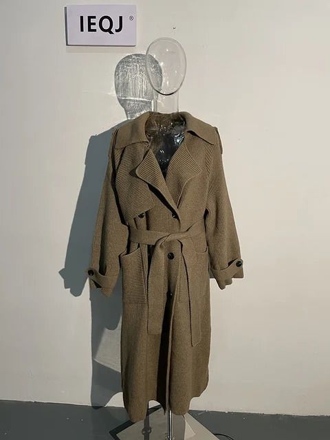 brown with belt coat