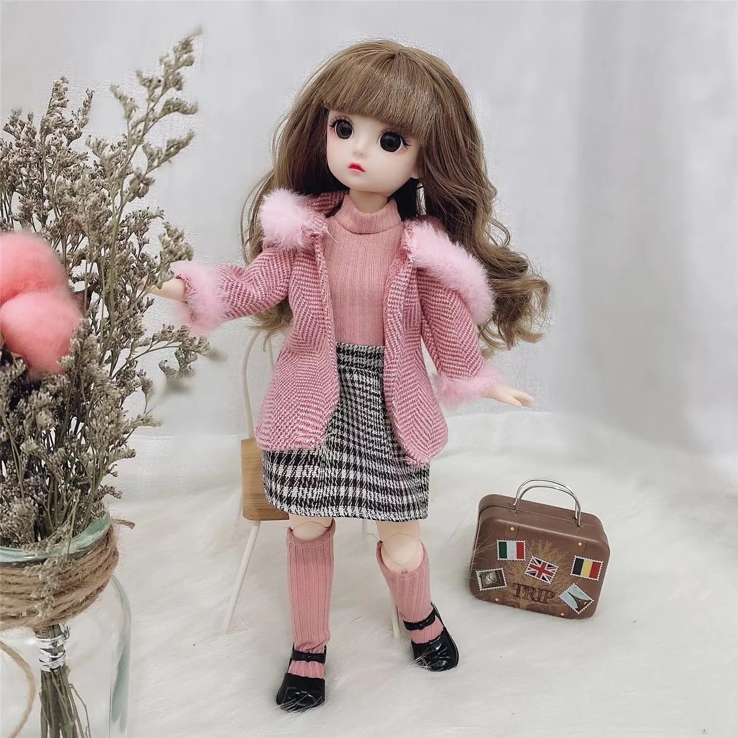 Burgundy-BJD 1-6 인형