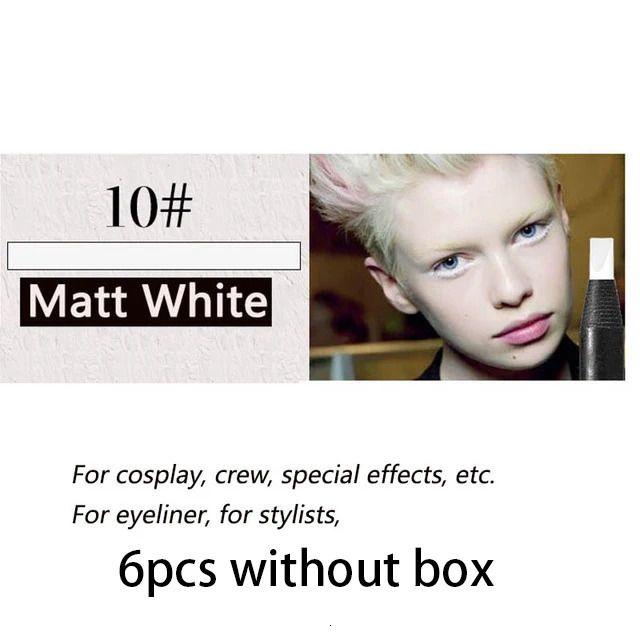 6pcs Matt White