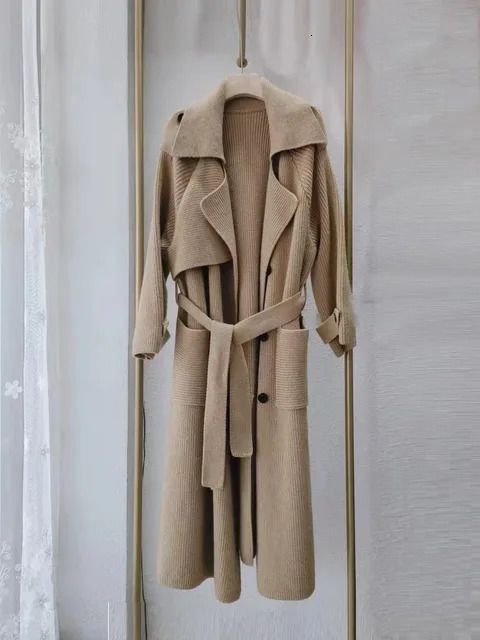 khaki with belt coat