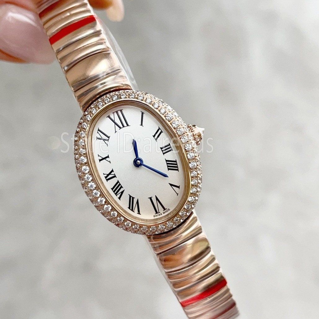 Rose Gold, Rhinestone Bezel 2