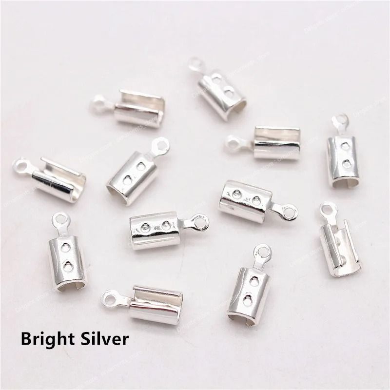 Argent Brillant Largeur 3mm x 100Pcs