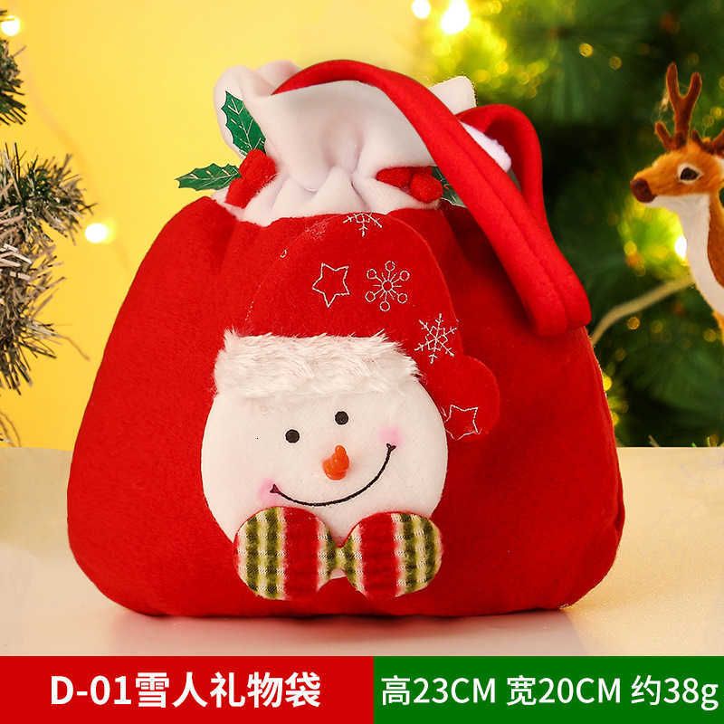 sac cadeau bonhomme de neige d-01