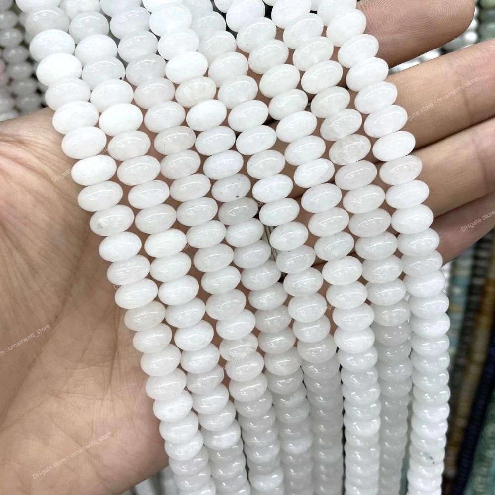 White jade 4X6MM about 45pcs