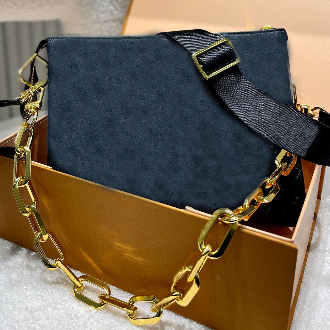 Coussin PM MM Shoulder Bag Designer Women Crossbody Genuine Calf